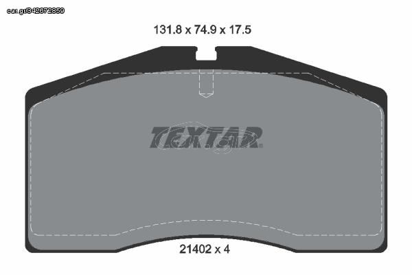 TEXTAR (448 00)  ΔΙΣΚΟΦΡΕΝΑ PORSCHE TEXTAR 2140201