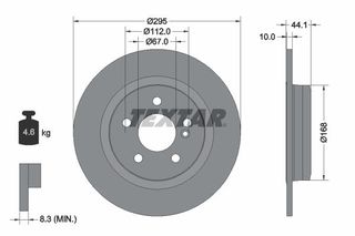 TEXTAR ΔΙΣΚΟΠΛΑΚΕΣ MERCEDES-BENZ TEXTAR 92254903