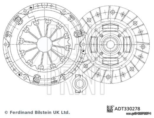 BLUEPRINT ΣΕΤ ΣΥΜΠΛΕΚΤΗ TOYOTA BLUE PRINT ADT330278