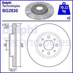 DELPHI ΔΙΣΚΟΠΛΑΚΕΣ (1τεμ.) DELPHI BG2830