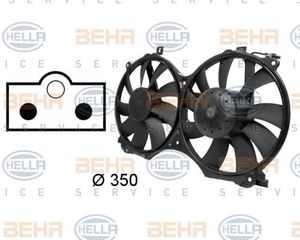 BEHR-HELLA ΒΕΝΤΙΛΑΤΕΡ ΨΥΓΕΙΟΥ HELLA 8EW 009 158-741
