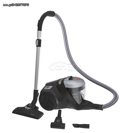 Hoover HP320PET 011 Ηλεκτρική σκούπα κυκλωνική 850W με κάδο 2lt Μαύρη ΕΩΣ 12 ΔΟΣΕΙΣ