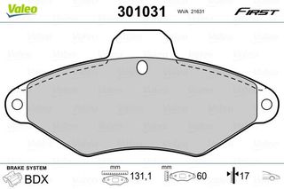 VALEO ΔΙΣΚΟΦΡΕΝΑ VALEO 301031