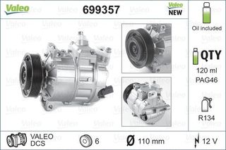 VALEO ΚΟΜΠΡΕΣΕΡ A/C VALEO 699357