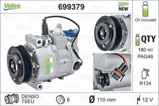 VALEO ΚΟΜΠΡΕΣΕΡ A/C VALEO 699379