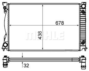 MAHLE-BEHR ΨΥΓΕΙΟ ΜΗΧΑΝΗΣ MAHLE CR 842 000S