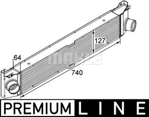 MAHLE-BEHR ΨΥΓΕΙΟ INTERCOOLER MAHLE CI 158 000P