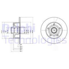 DELPHI ΔΙΣΚΟΠΛΑΚΕΣ (1τεμ.) DELPHI BG3030
