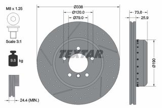 TEXTAR ΔΙΣΚΟΠΛΑΚΕΣ BMW TEXTAR 92266925