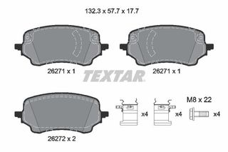 TEXTAR ΔΙΣΚΟΦΡΕΝΑ FORD TEXTAR 2627101