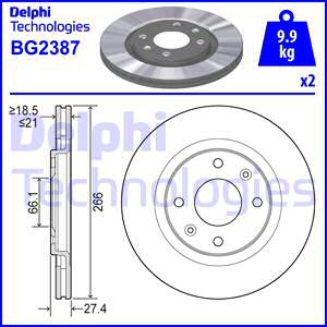 DELPHI ΔΙΣΚΟΠΛΑΚΕΣ (1τεμ.) DELPHI BG2387