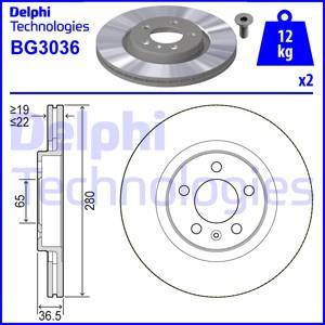 DELPHI ΔΙΣΚΟΠΛΑΚΕΣ (1τεμ.) DELPHI BG3036