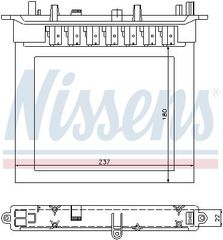 NISSENS ΨΥΓΕΙΟ ΚΑΛΟΡΙΦΕΡ MERCEDES NISSENS 72032