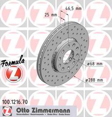 ZIMMERMANN ΔΙΣΚ/ΚΕΣ AUDI FORMULA Z ZIMMERMANN 100.1216.70