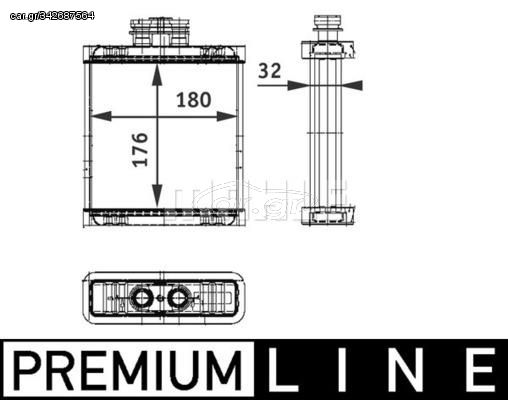 MAHLE-BEHR ΨΥΓΕΙΟ ΚΑΛΟΡΙΦΕΡ MAHLE AH 75 000P