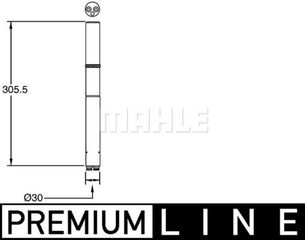 MAHLE-BEHR ΑΦΥΓΡΑΝΤΗΡΑΣ MAHLE AD 284 000P