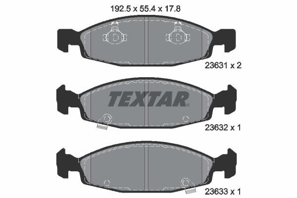 TEXTAR (736 02) ΔΙΣΚΟΦΡΕΝΑ JEEP TEXTAR 2363101