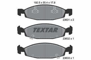 TEXTAR (736 02) ΔΙΣΚΟΦΡΕΝΑ JEEP TEXTAR 2363101