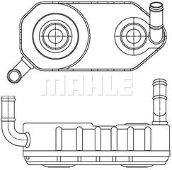 MAHLE-BEHR ΨΥΓΕΙΟ ΛΑΔΙΟΥ MAHLE CLC 177 000S