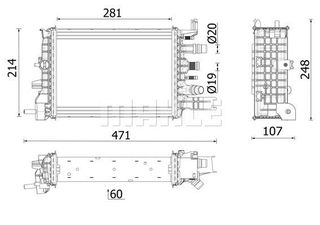 MAHLE-BEHR ΨΥΓΕΙΟ ΜΗΧΑΝΗΣ MAHLE CR 2632 000P