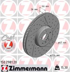 ZIMMERMANN ΔΙΣ/ΚΕΣ BMW COAT Z ZIMMERMANN 150.2981.20
