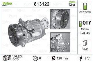 VALEO ΚΟΜΠΡΕΣΕΡ A/C VALEO 813122