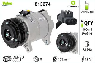 VALEO ΚΟΜΠΡΕΣΕΡ A/C VALEO 813274