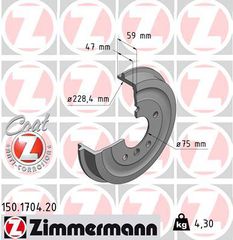 ZIMMERMANN (01724) ΤΑΜΠΟΥΡΑ B.M.W COAT Z ZIMMERMANN 150.1704.20