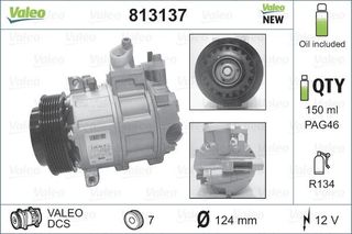 VALEO ΚΟΜΠΡΕΣΕΡ A/C VALEO 813137