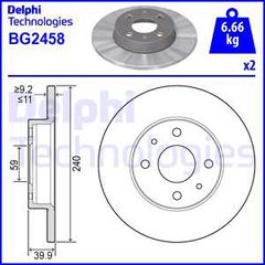 DELPHI ΔΙΣΚΟΠΛΑΚΕΣ (1τεμ.) DELPHI BG2458