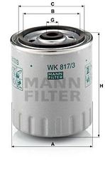 MANN ΦΙΛΤΡΑ ΚΑΥΣΙΜΟΥ MERCEDES MANN-FILTER WK 817/3 x