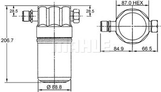 MAHLE-BEHR ΑΦΥΓΡΑΝΤΗΡΑΣ MAHLE AD 36 000S