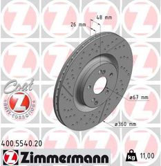 ZIMMERMANN ΔΙΣ/ΚΕΣ MERCEDES COAT Z ZIMMERMANN 400.5540.20