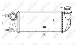 NRF ΨΥΓΕΙΑ INTERCOOLER FIAT NRF 30773