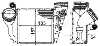 MAHLE-BEHR ΨΥΓΕΙΟ INTERCOOLER MAHLE CI 485 000S