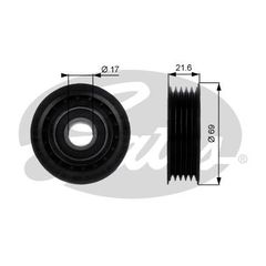 GATES ΤΡΟΧΑΛΙΑ ΙΜΑΝΤΑ POLY-V MERCEDES GATES T36189