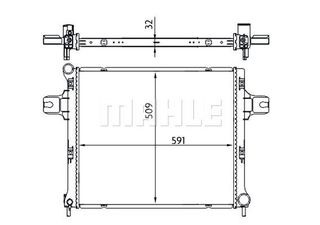 MAHLE-BEHR ΨΥΓΕΙΟ ΜΗΧΑΝΗΣ MAHLE CR 1696 000S