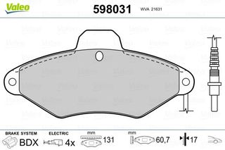 VALEO ΔΙΣΚΟΦΡΕΝΑ VALEO 598031