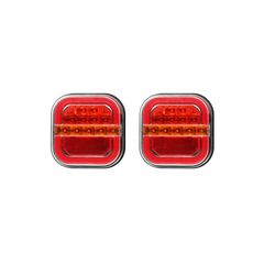 Σετ LED Πίσω Φανάρια 4 Λειτουργίων 12V24V με Φώς Πινακίδας