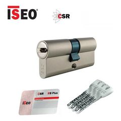 Κύλινδρος υψηλής ασφαλείας θωρακισμένης πόρτας διπλής λειτουργίας 80mm(30-50) 5 κλειδιά ISEO CSR R90