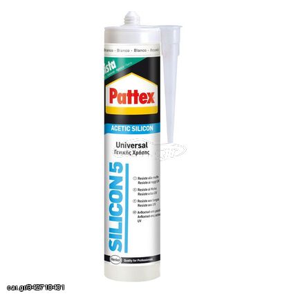 Αντιμουχλική σιλικόνη διάφανη 280ml PATTEX Silicon 5