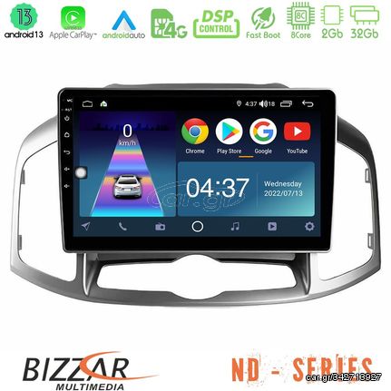 Bizzar ND Series 8Core Android13 2+32GB Chevrolet Captiva 2012-2016 Navigation Multimedia Tablet 9″