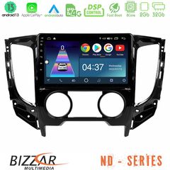 Bizzar ND Series 8Core Android13 2+32GB Mitsubishi L200 2016-> & Fiat Fullback (Manual A/C) Navigation Multimedia Tablet 9″