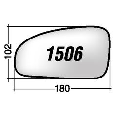 ΚΡΥΣΤΑΛΛΟ ΚΑΘΡΕΠΤΗ CHEVROLET AVEO - '07/ DAEWOO KALOS '05 (ΧΡΩΜΙΟ) ΑΡΙΣΤΕΡΟ ΧΩΡΙΣ ΒΑΣΗ