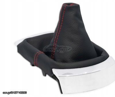Φυσούνα Λεβιέ Δερμα !!! για Seat Ibiza III 6 L Μαύρος με κόκκινο