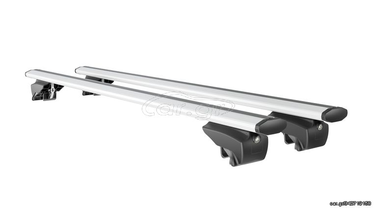 ΜΠΑΡΕΣ ΟΡΟΦΗΣ ΑΛΟΥΜΙΝΙΟΥ BLADE L SILVER 127cm ΜΕ ΑΚΡΑ GAMMA FLAT ΓΙΑ FLUSH / STANDARD RAILS MENABO - 2 ΤΕΜ.