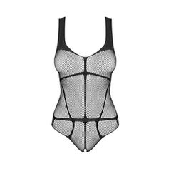 Obsessive B336 Crotchless Teddy Black-thumb-5