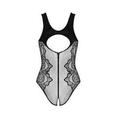 Obsessive B335 Crotchless Teddy Black-thumb-5