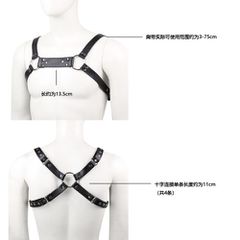 Bulldog leather chest harness-thumb-1