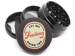 Τρίφτης καπνού SMOKING LET ME GRIND YOU 4 PARTS METAL GRINDER 50mm 021832 8414775021825